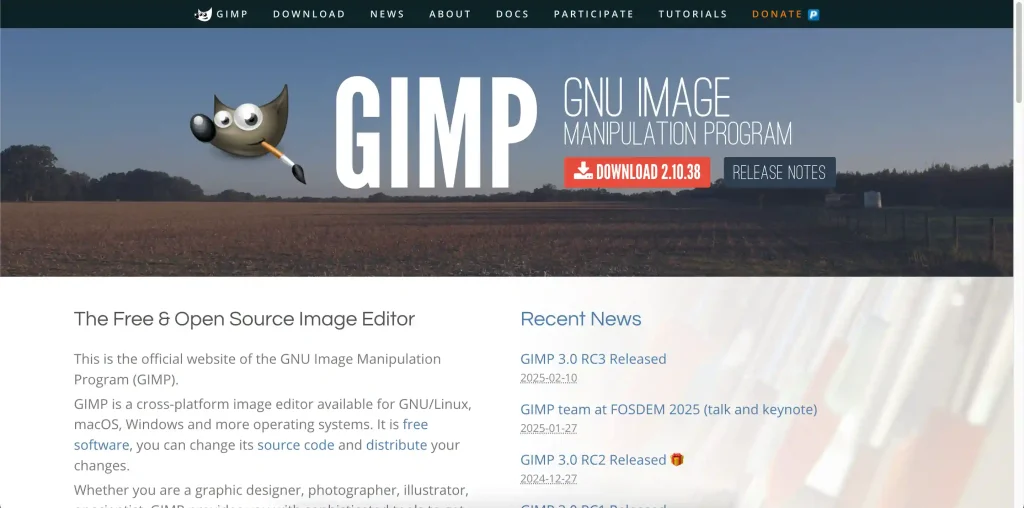 GIMP (GNU Image Manipulation Program)