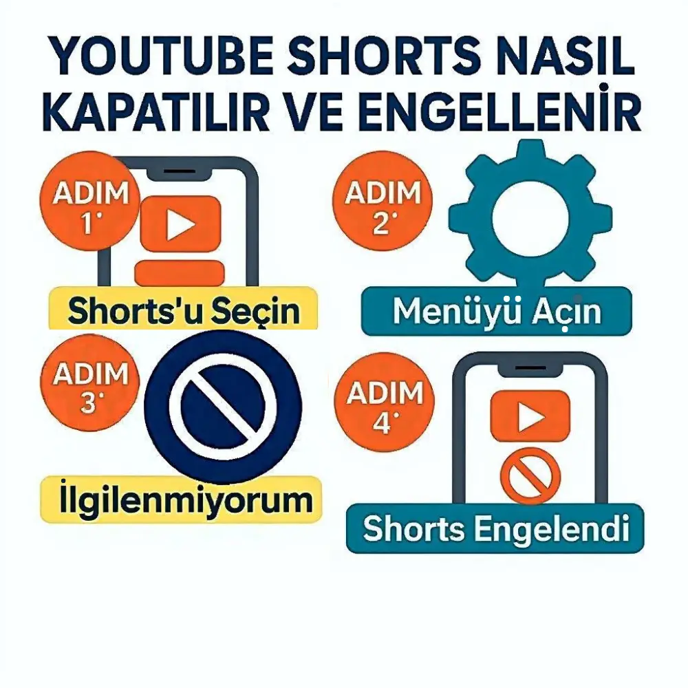 Android ve iPhone'da YouTube Shorts Kapatma