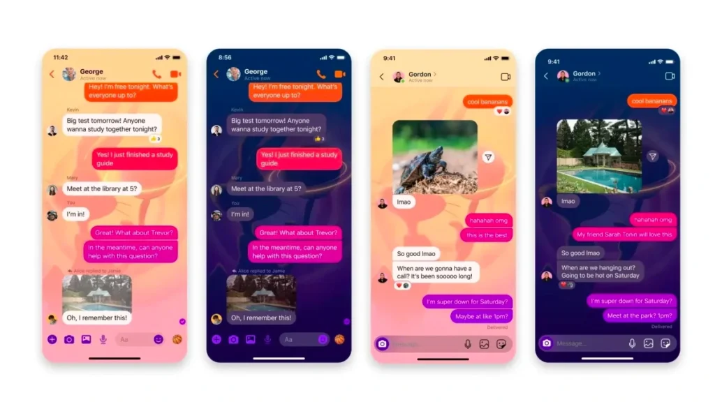 ınstagram sohbet temalarında renklerin dili
