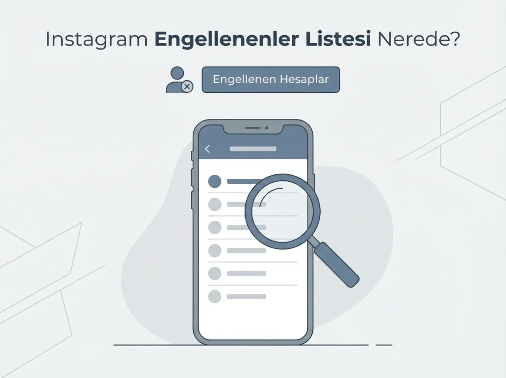 Instagram engellenenler listesi nerede