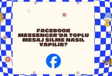 messenger toplu mesaj silme