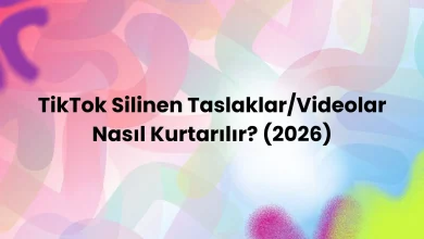 TikTok silinen taslakları geri getirme