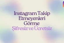 Instagram takip etmeyenleri görme